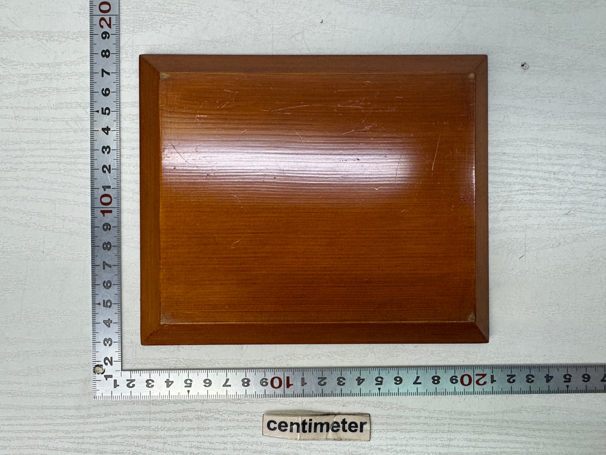 Y10897 BOX Shunkei lacquer small Accessory case stand Japan antique container
