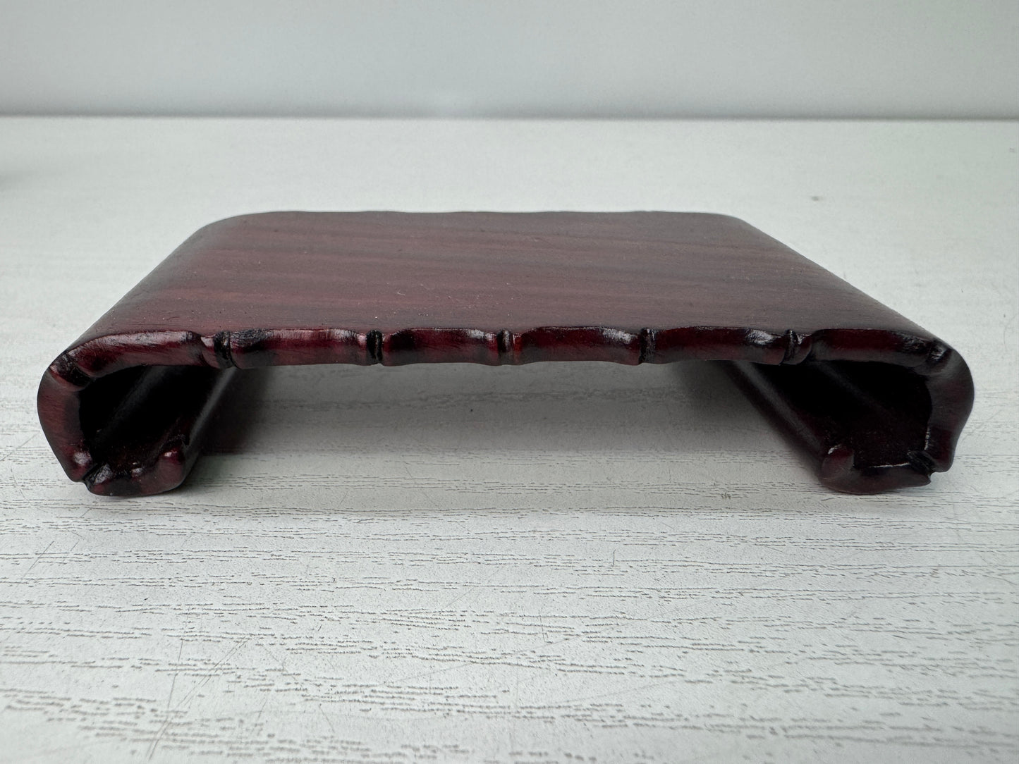 Y10915 FLOWER STAND Karaki curved legs ink rest Japan antique ikebana interior