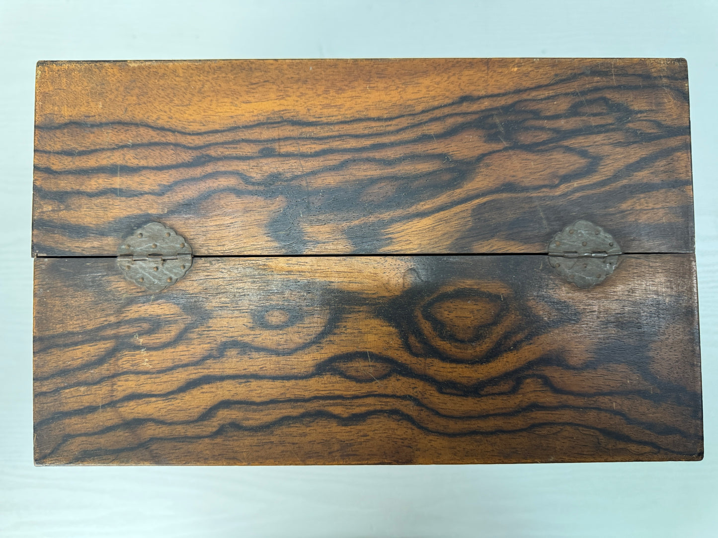 Y10916 TANSU wooden Sewing box accessory case small chest Japan antique storage