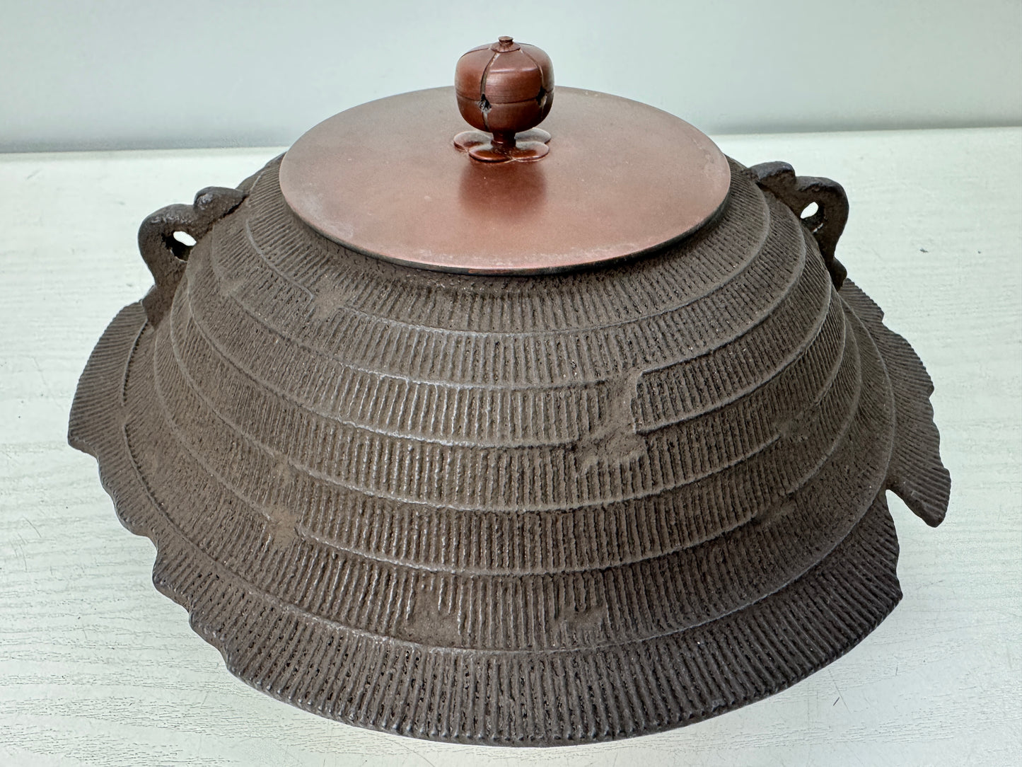 Y10919 CHAGAMA Iron teapot pot kettle box Japan antique tea ceremony utensil