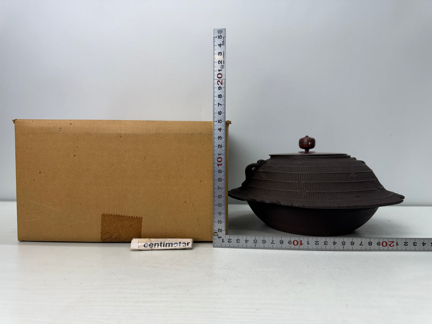 Y10919 CHAGAMA Iron teapot pot kettle box Japan antique tea ceremony utensil