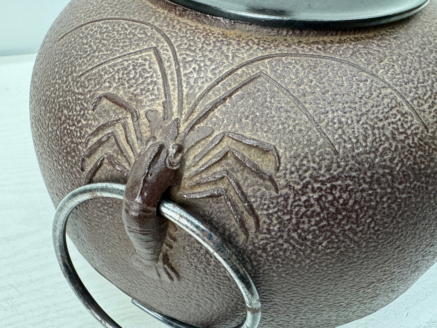 Y10920 CHAGAMA Iron teapot pot kettle signed box Japan antique tea ceremony