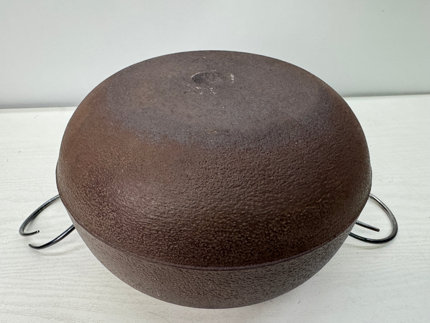 Y10920 CHAGAMA Iron teapot pot kettle signed box Japan antique tea ceremony