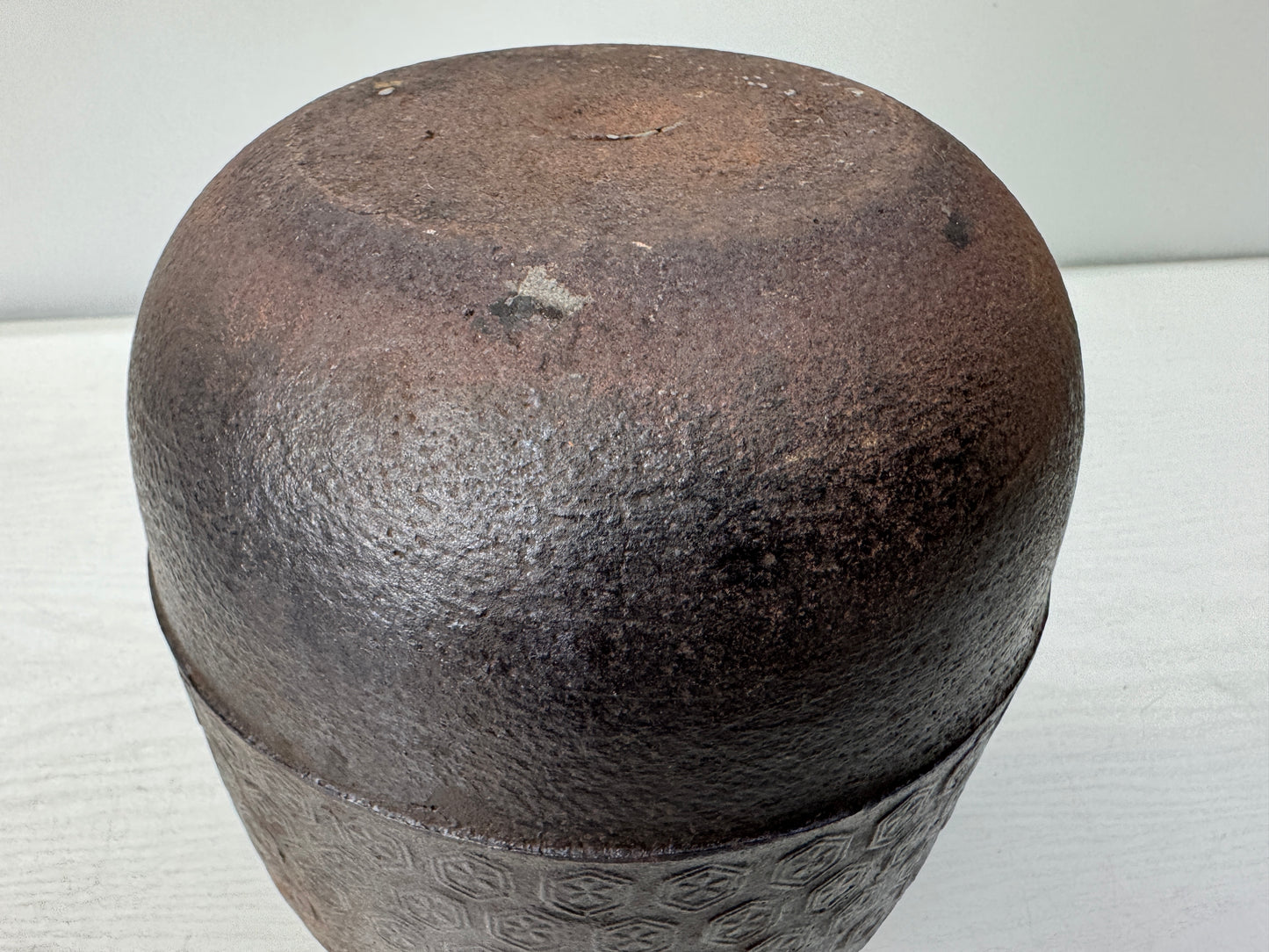 Y10921 CHAGAMA Iron teapot pot kettle signed box Japan antique tea ceremony