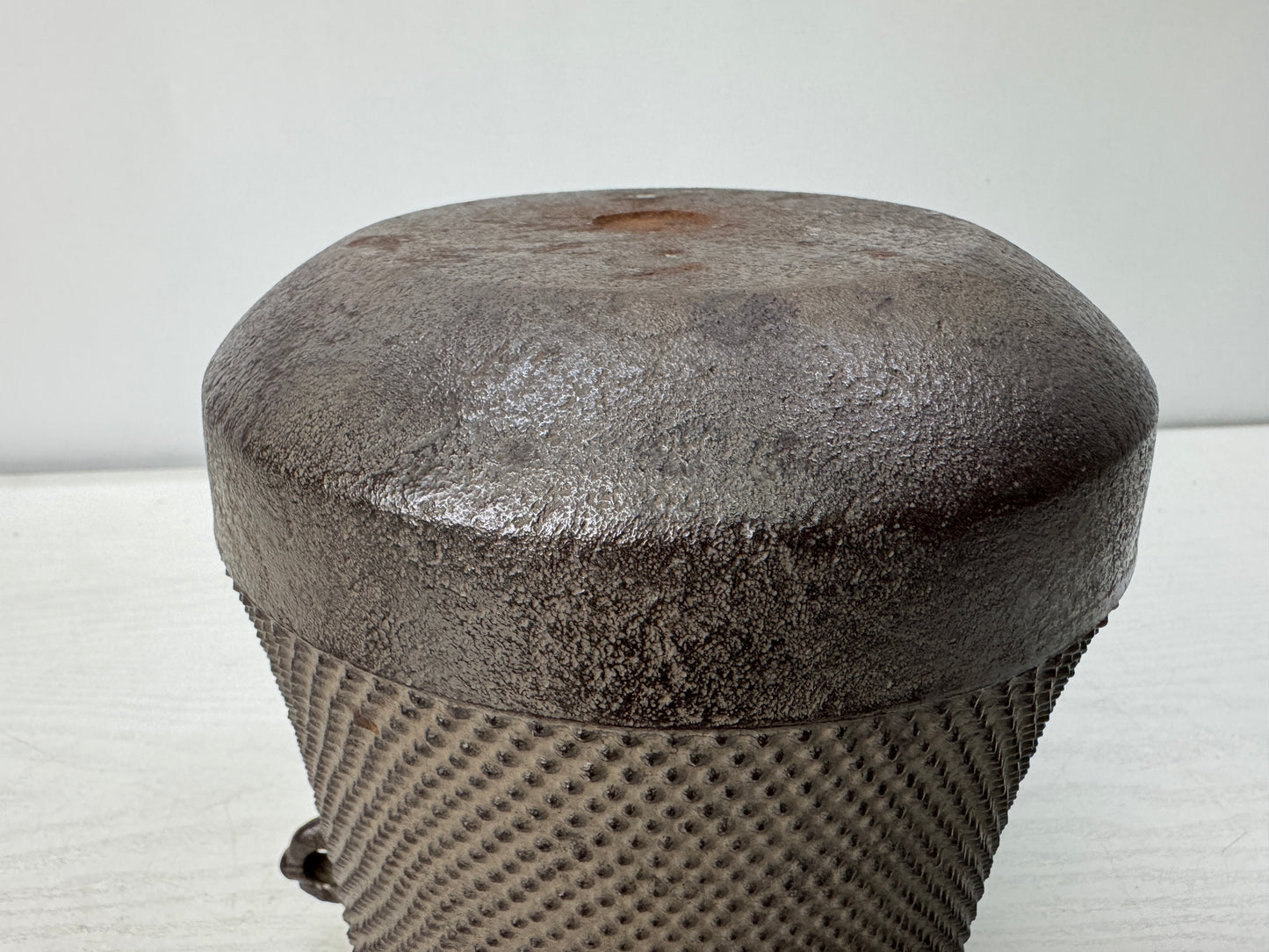 Y10922 CHAGAMA Iron teapot pot kettle signed box Japan antique tea ceremony