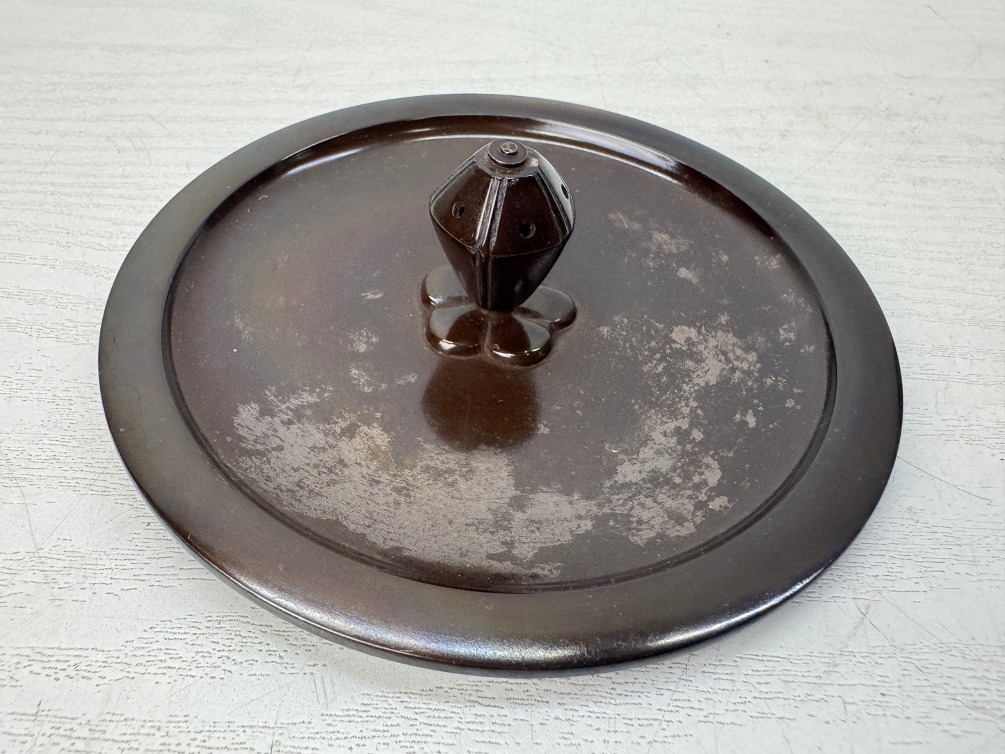 Y10922 CHAGAMA Iron teapot pot kettle signed box Japan antique tea ceremony