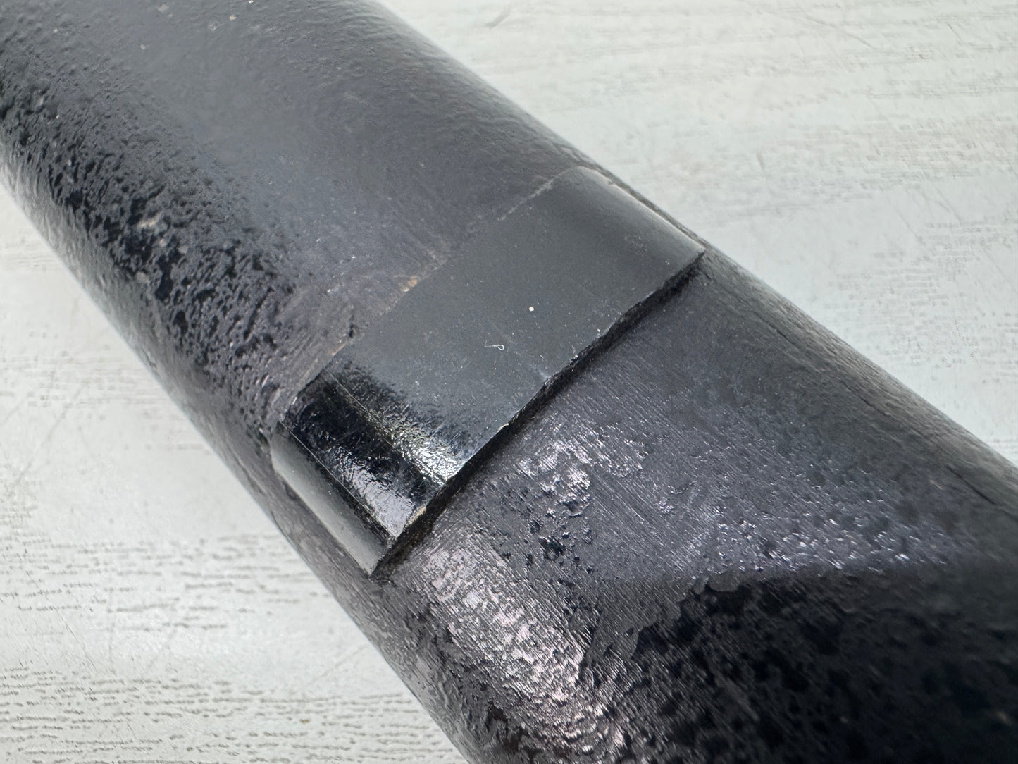 Y10925 SAYA Black lacquer Wakizashi sword sheath Japan antique samurai koshirae
