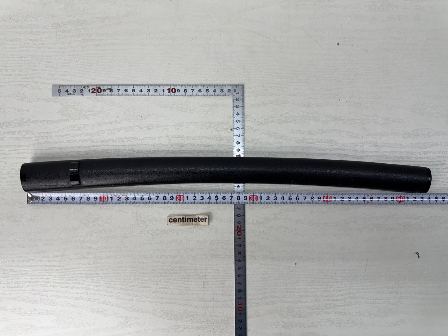 Y10925 SAYA Black lacquer Wakizashi sword sheath Japan antique samurai koshirae