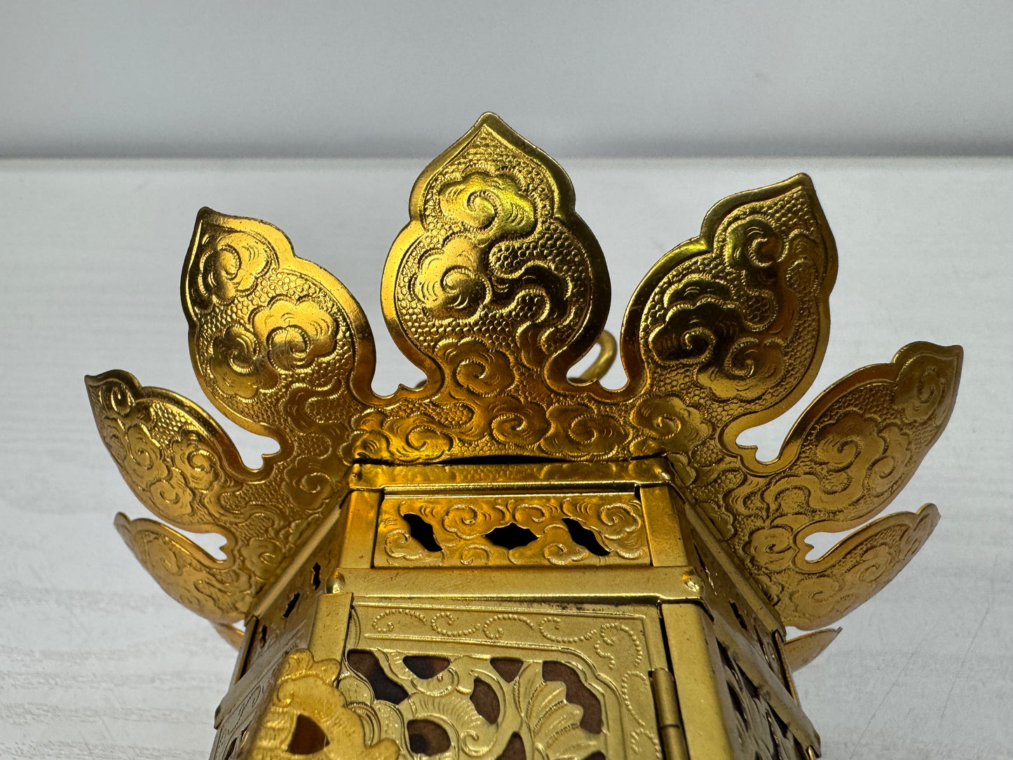 Y10930 TOUROU small Hanging Lantern pair Andon Japan antique lighting light