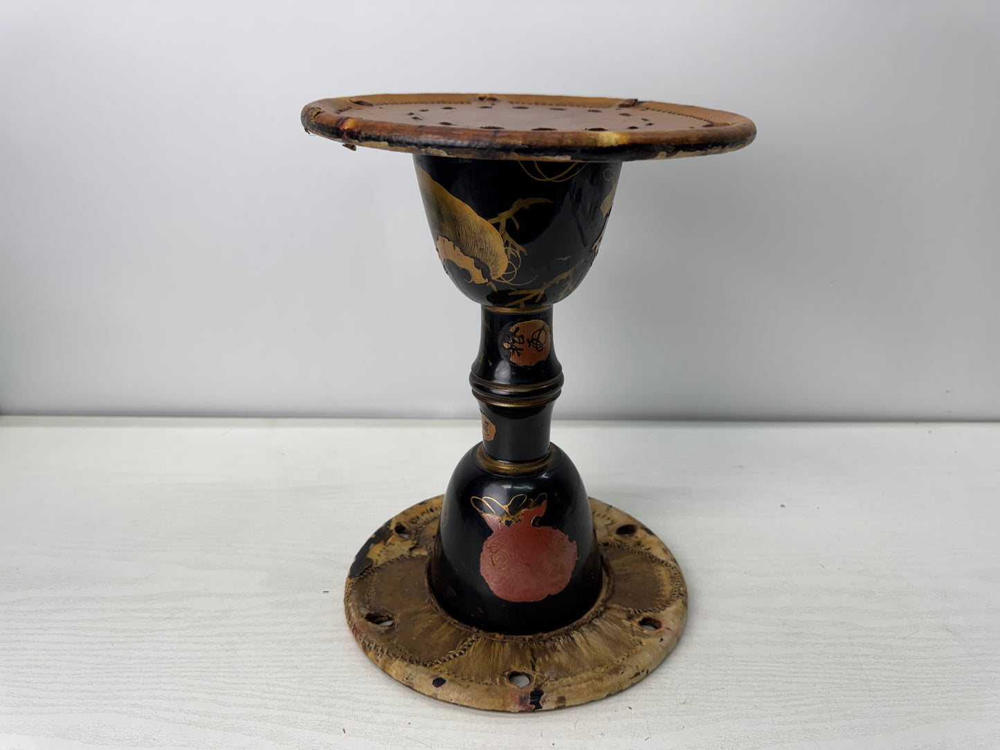 Y10932 TAIKO Tsuzumi hand drum Makie Japanese traditional dance Japan antique