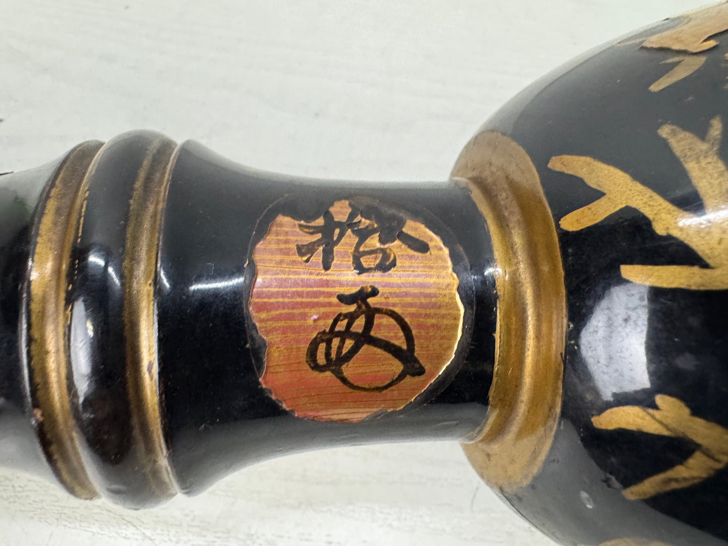 Y10932 TAIKO Tsuzumi hand drum Makie Japanese traditional dance Japan antique