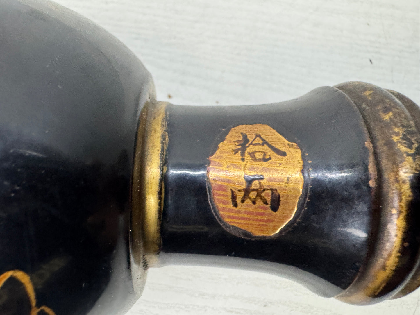 Y10932 TAIKO Tsuzumi hand drum Makie Japanese traditional dance Japan antique