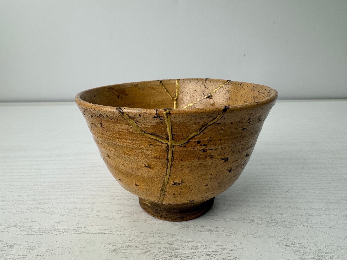 Y10935 CHAWAN Irabo bowl kintsugi Japan antique tea ceremony pottery teacup cup