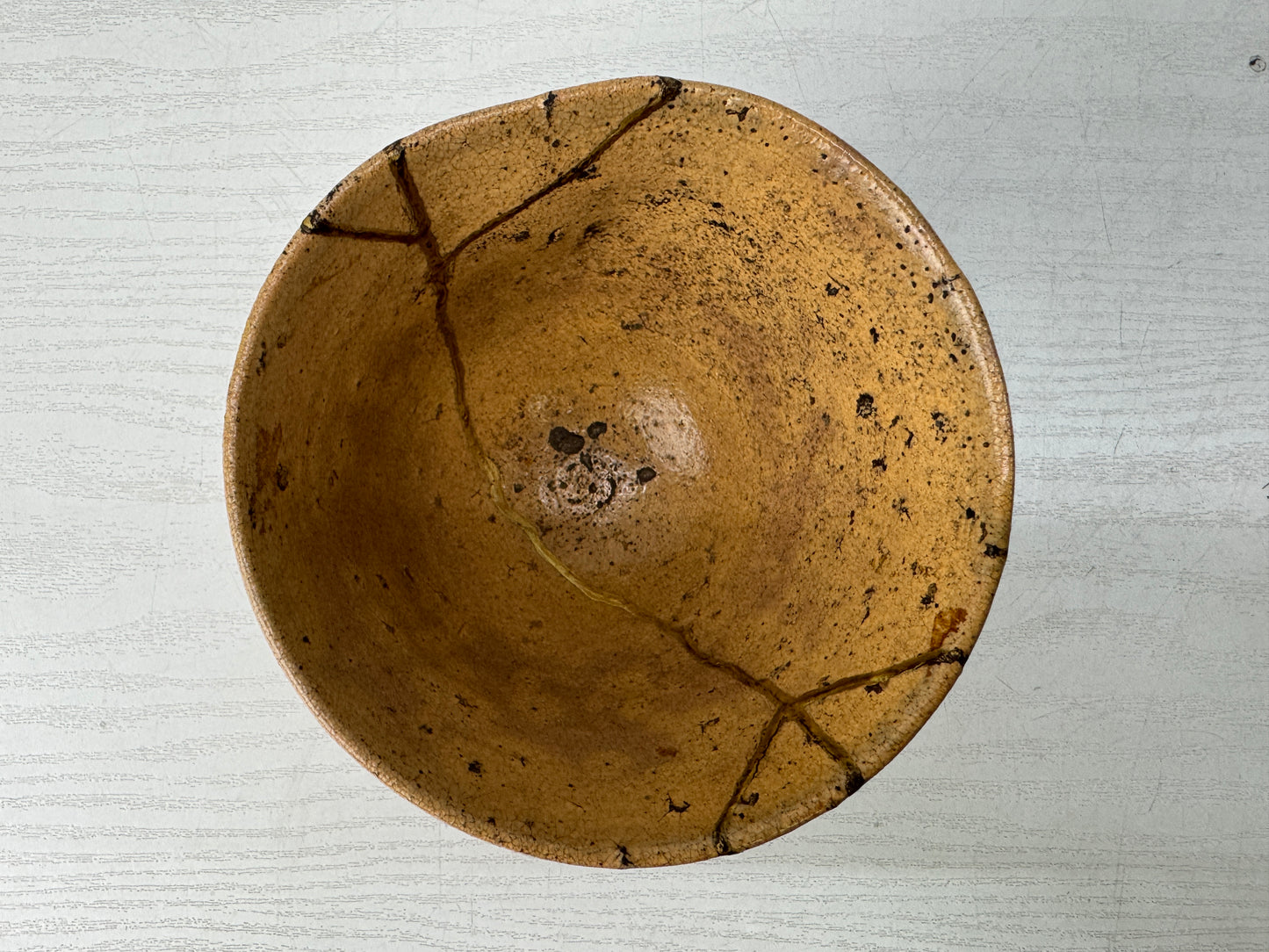 Y10935 CHAWAN Irabo bowl kintsugi Japan antique tea ceremony pottery teacup cup