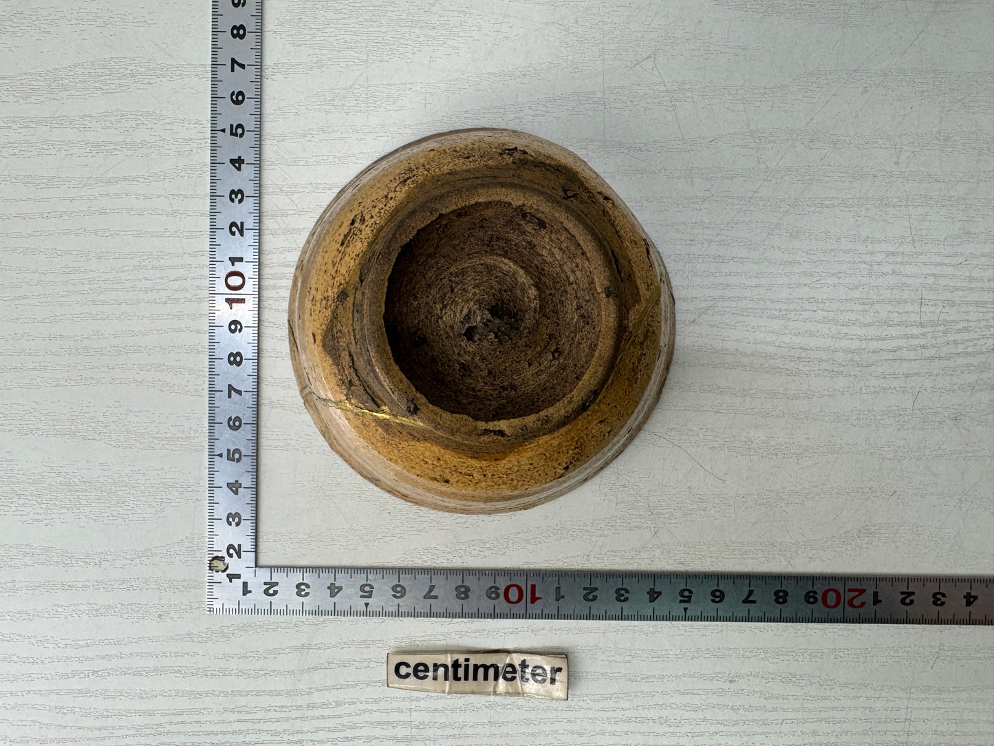 Y10935 CHAWAN Irabo bowl kintsugi Japan antique tea ceremony pottery teacup cup