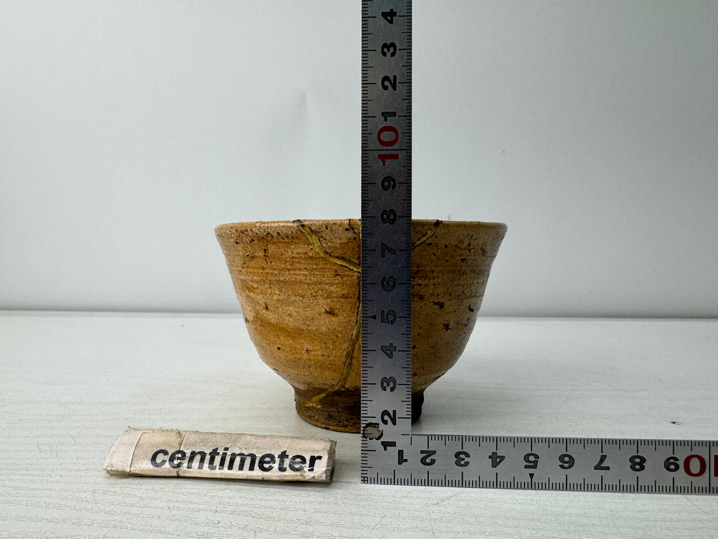 Y10935 CHAWAN Irabo bowl kintsugi Japan antique tea ceremony pottery teacup cup