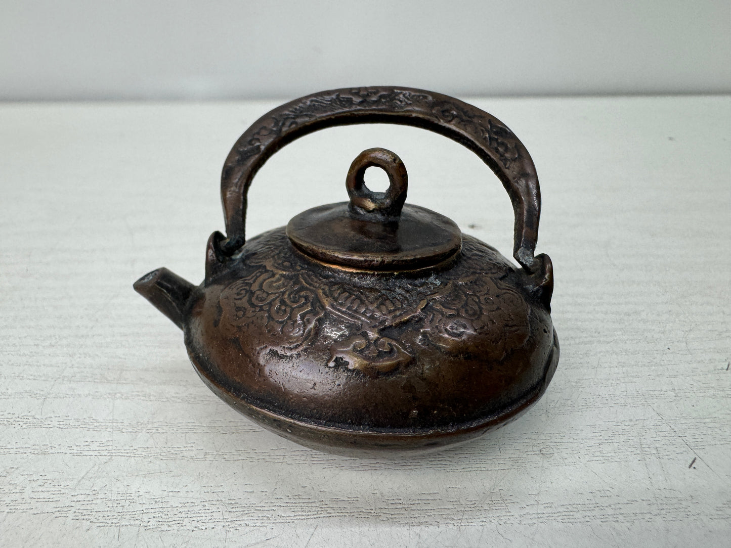 Y10938 SUITEKI Copper stationery suzuri water pot calligrapher Japan antique