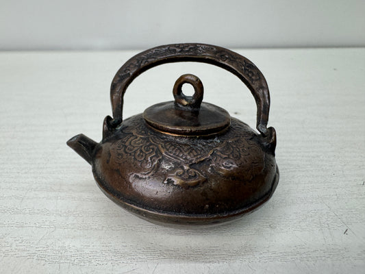 Y10938 SUITEKI Copper stationery suzuri water pot calligrapher Japan antique