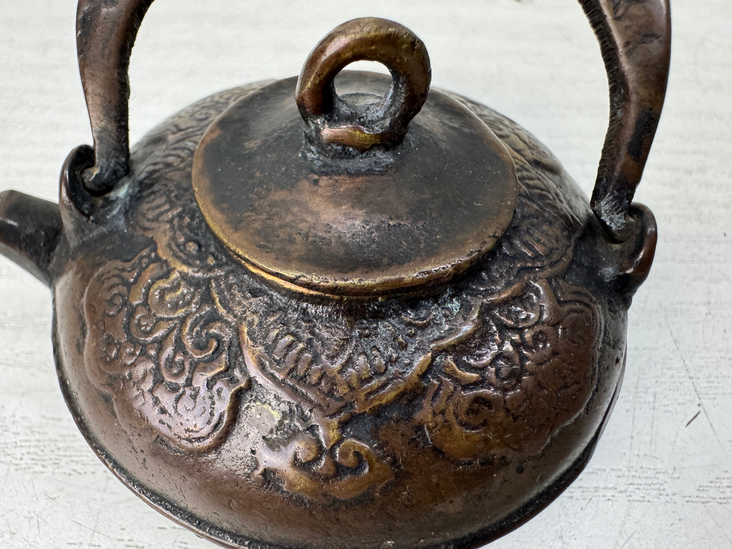 Y10938 SUITEKI Copper stationery suzuri water pot calligrapher Japan antique