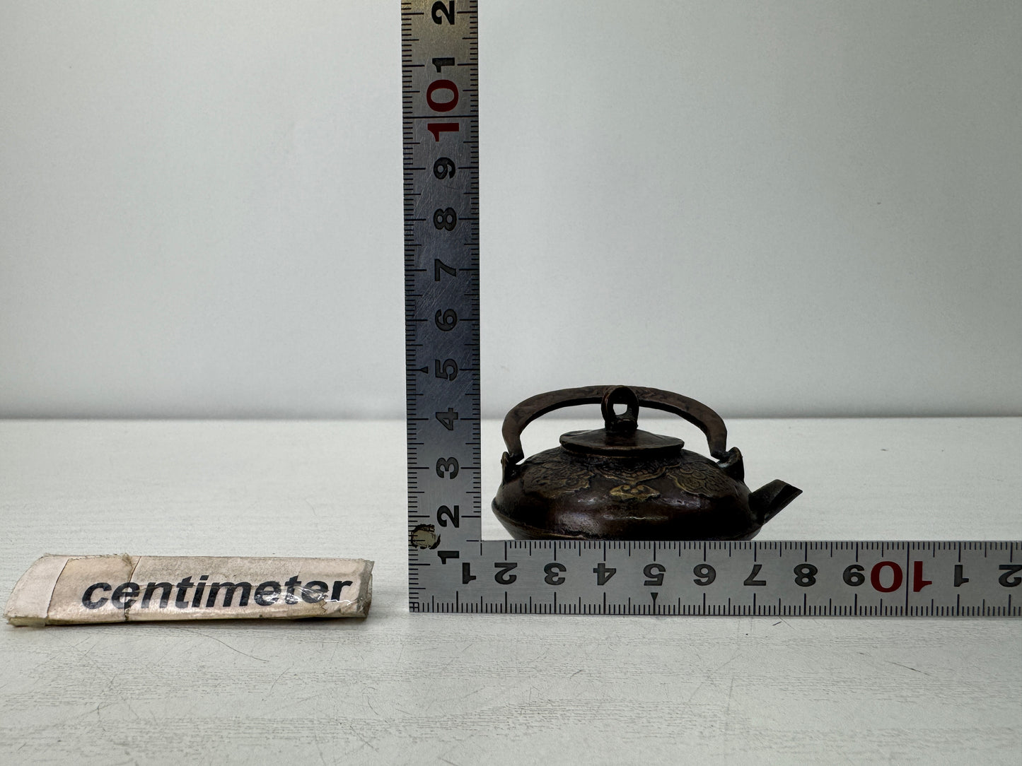 Y10938 SUITEKI Copper stationery suzuri water pot calligrapher Japan antique