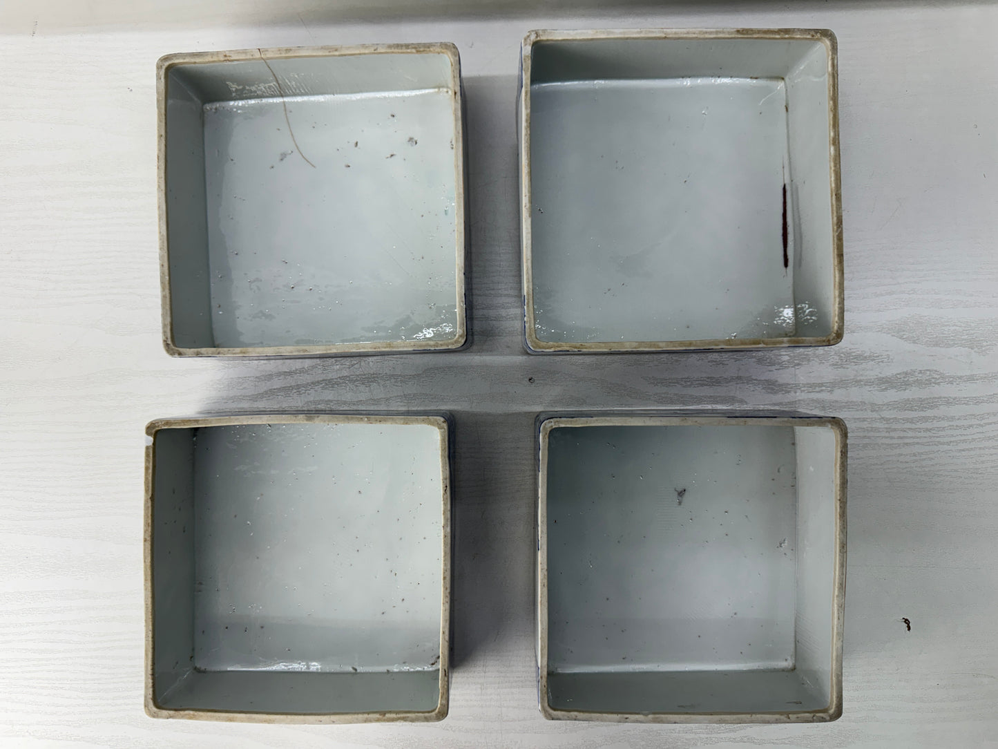 Y10944 BOX Seto-ware stacked food container Cherry blossom Japan antique kitchen