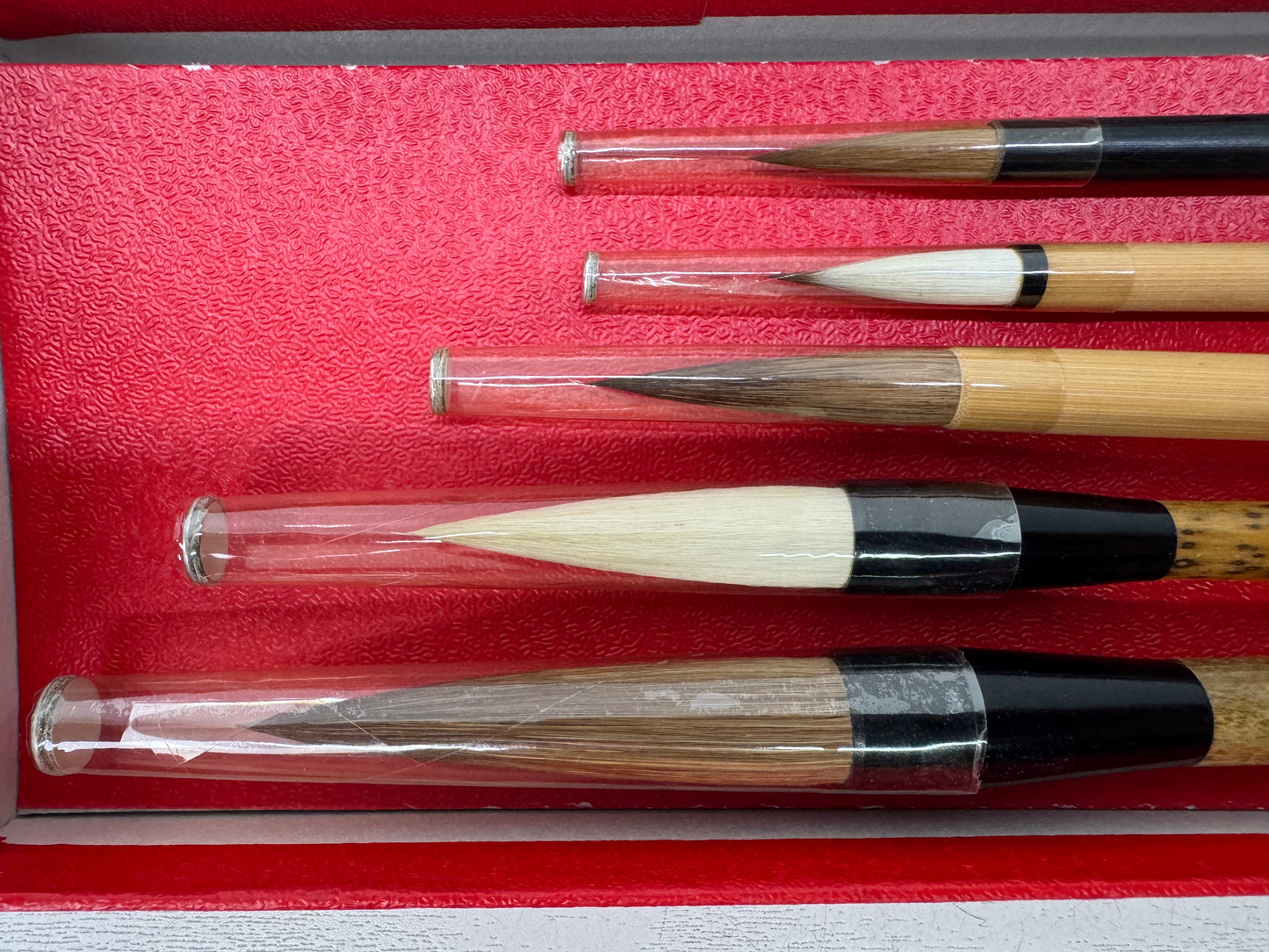Y10946 FUDE 5 ink writing Kumano Brush box calligraphy stationery Japan antique