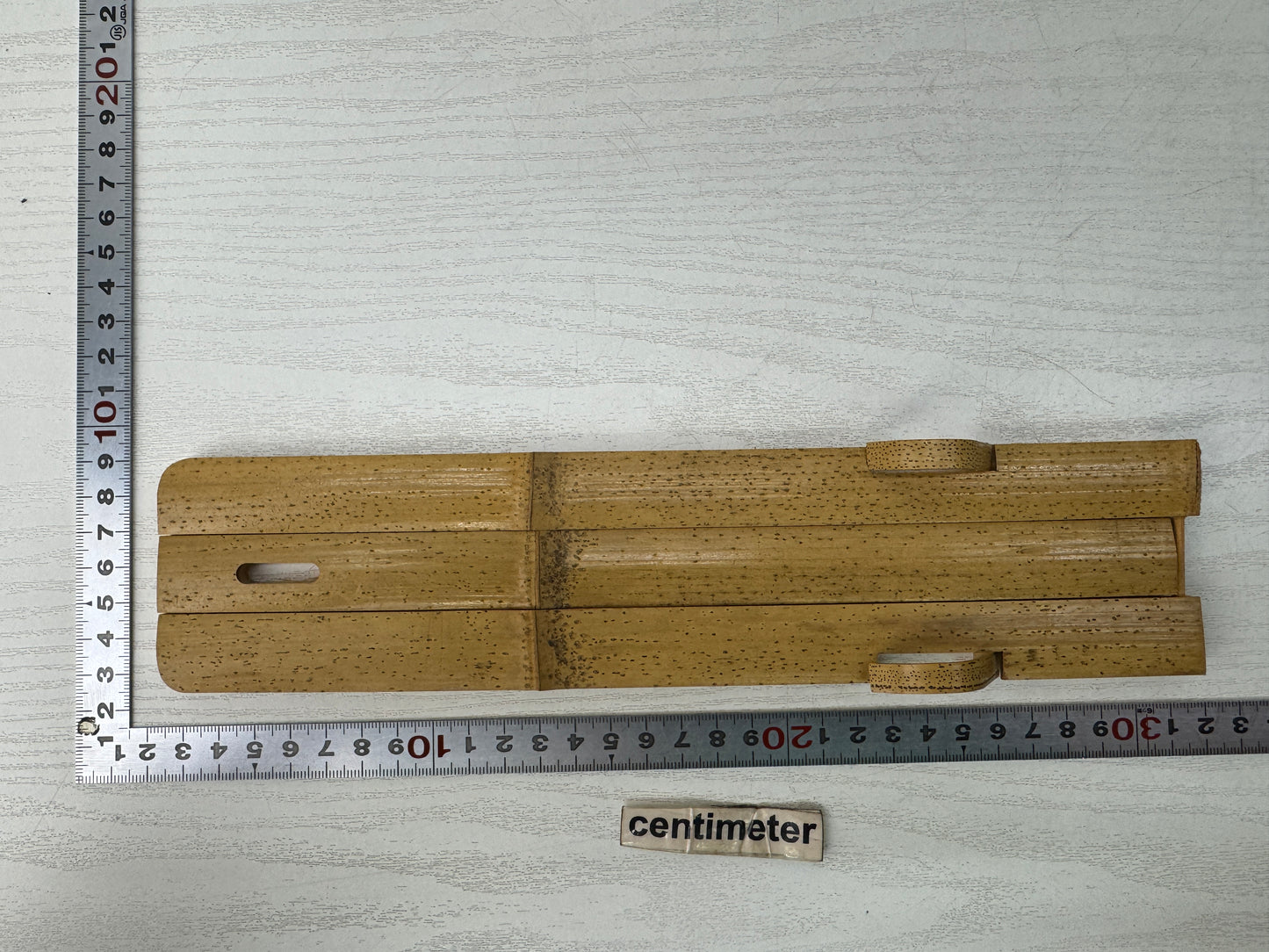 Y10950 SENSU Folding fan bamboo display stand box Japan antique vintage kimono