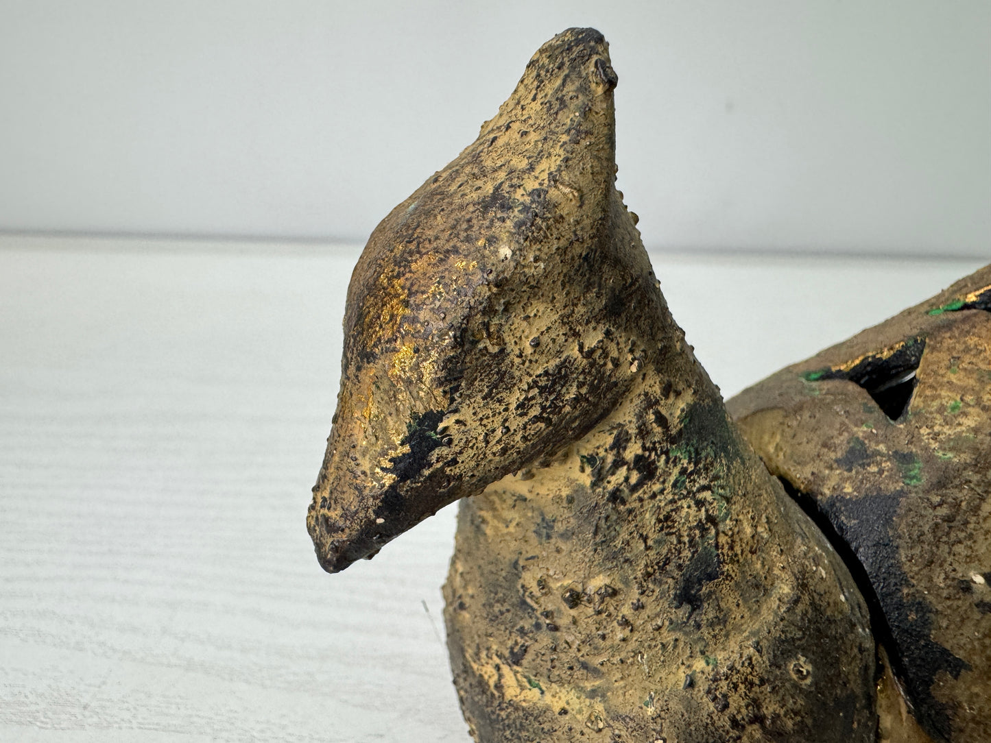 Y10955 KOURO metal Bird box Japan antique Incense Burner fragrance aromatherapy