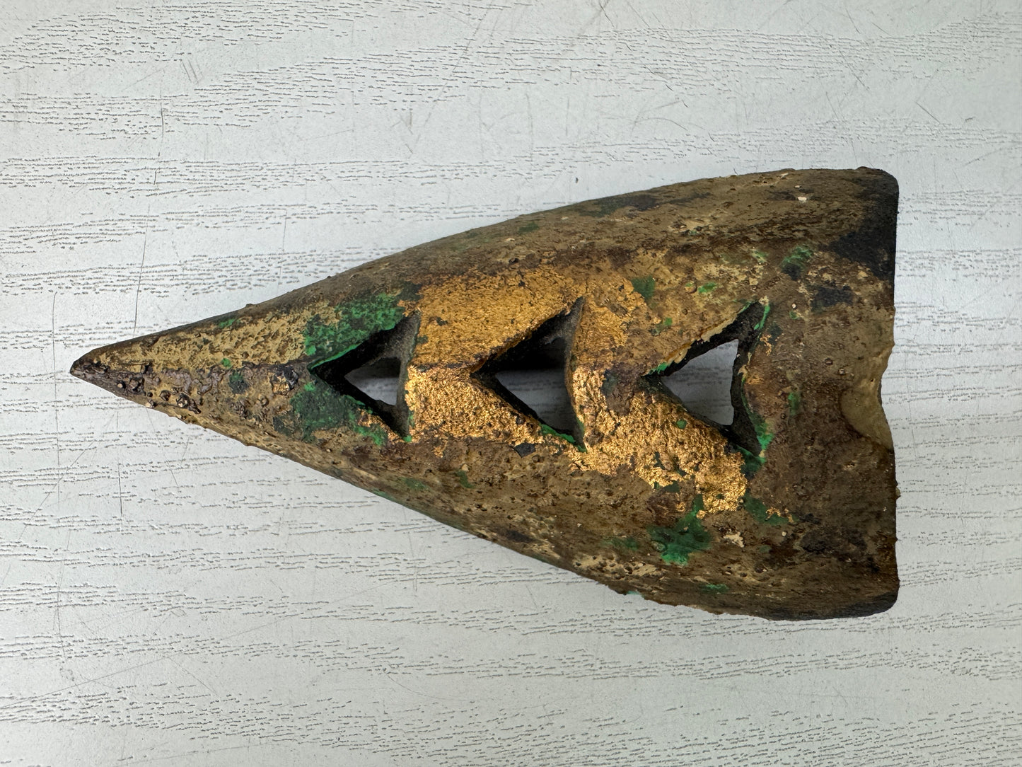 Y10955 KOURO metal Bird box Japan antique Incense Burner fragrance aromatherapy