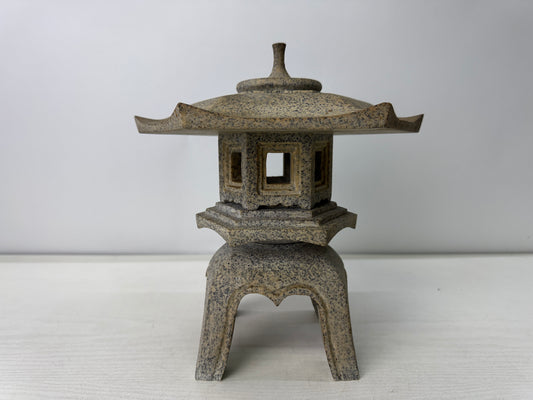 Y10956 TOUROU small Granite Lantern ornament Japanese garden Japan antique light