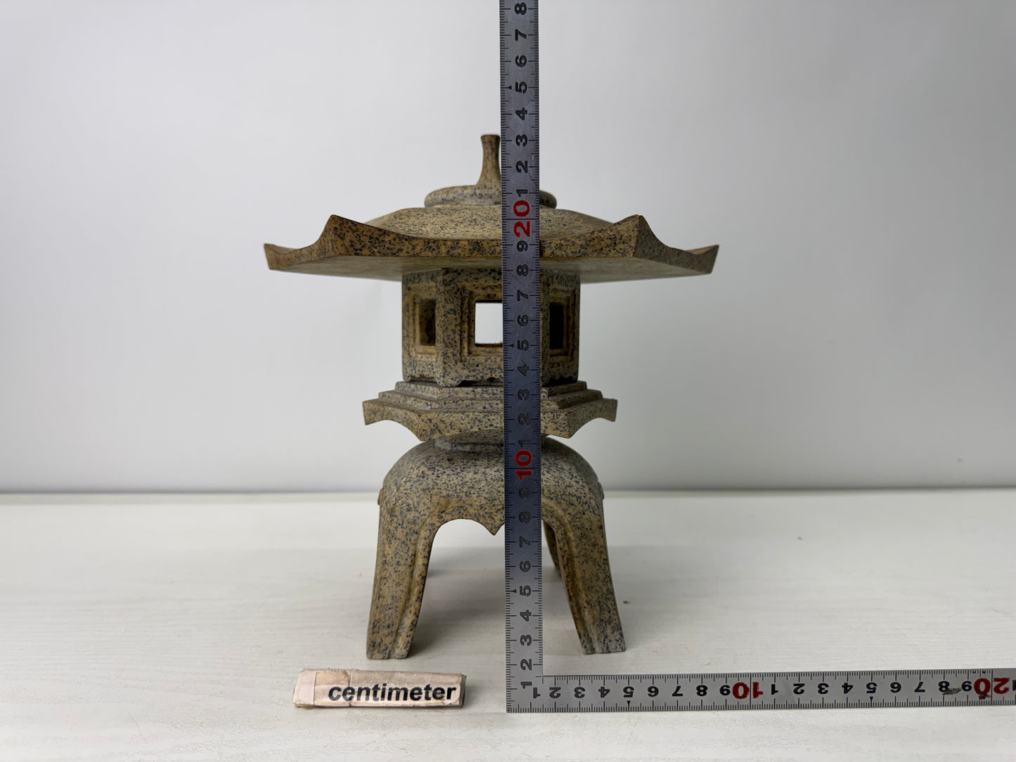 Y10956 TOUROU small Granite Lantern ornament Japanese garden Japan antique light