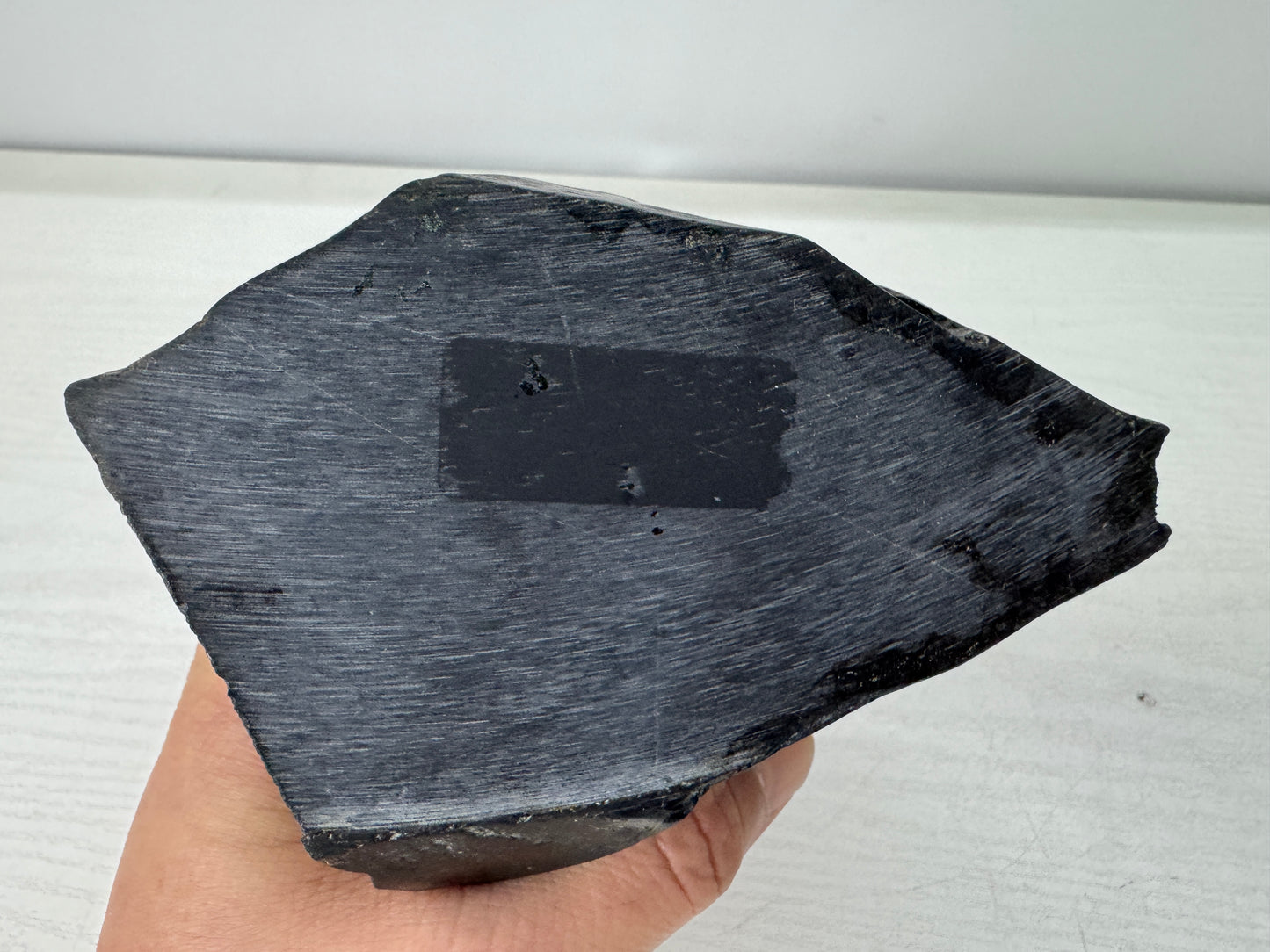 Y10962 OKIMONO Nachiguro viewing stone wooden stand Japan antique interior decor