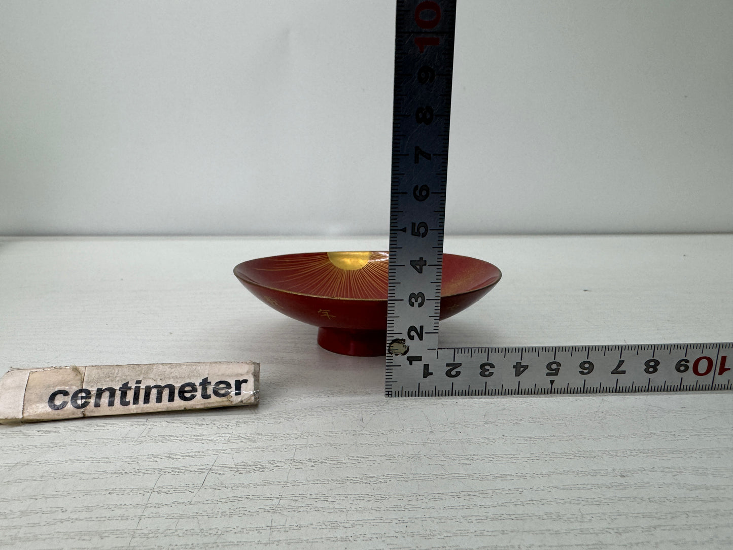 Y10964 Imperial Japan Army Sake cup sakazuki 1904 Meiji 37 Japanese WW2 vintage