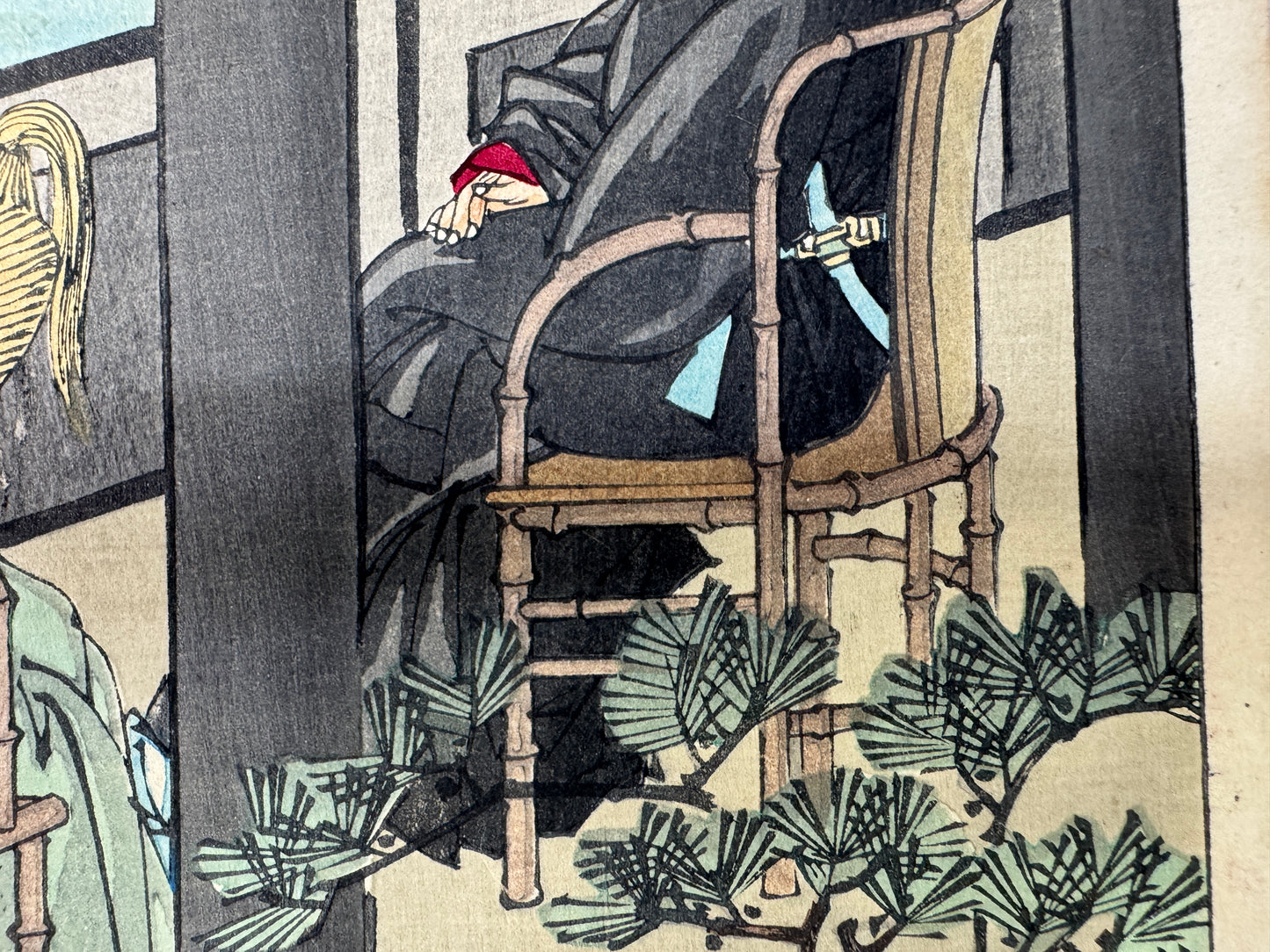 Y10967 WOODBLOCK PRINT Yoshitoshi Tsuki Hyakushi Portrait 1 piece Japan Ukiyoe