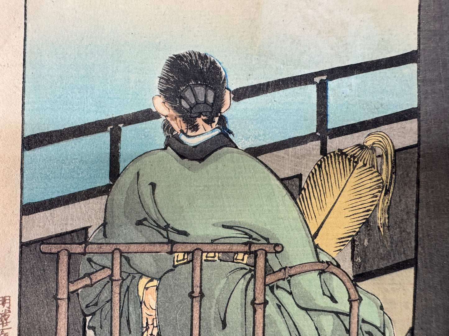 Y10967 WOODBLOCK PRINT Yoshitoshi Tsuki Hyakushi Portrait 1 piece Japan Ukiyoe