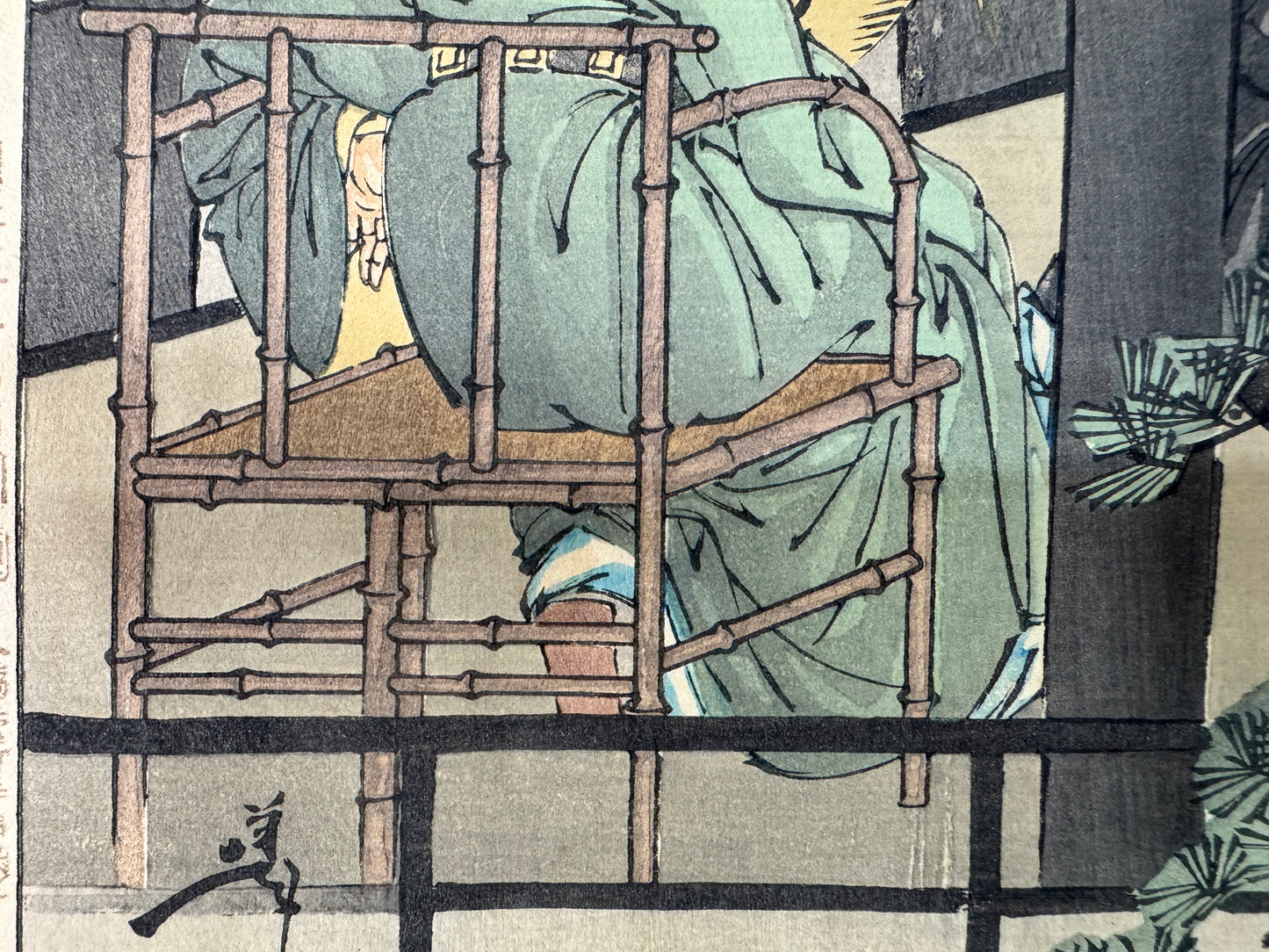 Y10967 WOODBLOCK PRINT Yoshitoshi Tsuki Hyakushi Portrait 1 piece Japan Ukiyoe