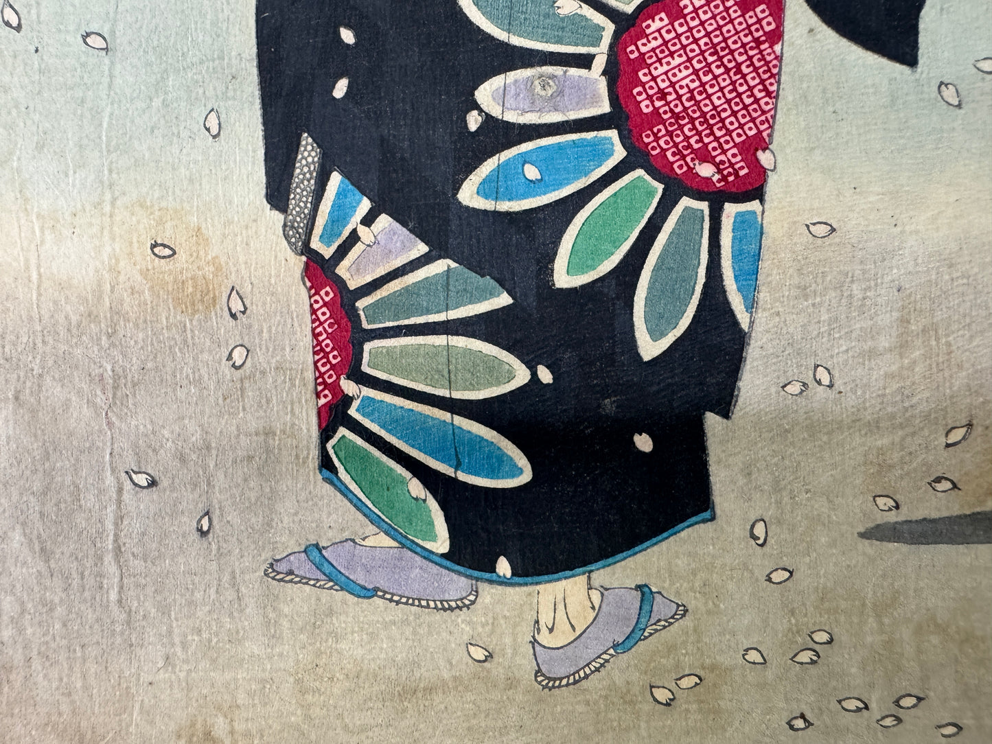 Y10968 WOODBLOCK PRINT Yoshitoshi Tsuki Hyakushi Portrait Full moon Japan Ukiyoe