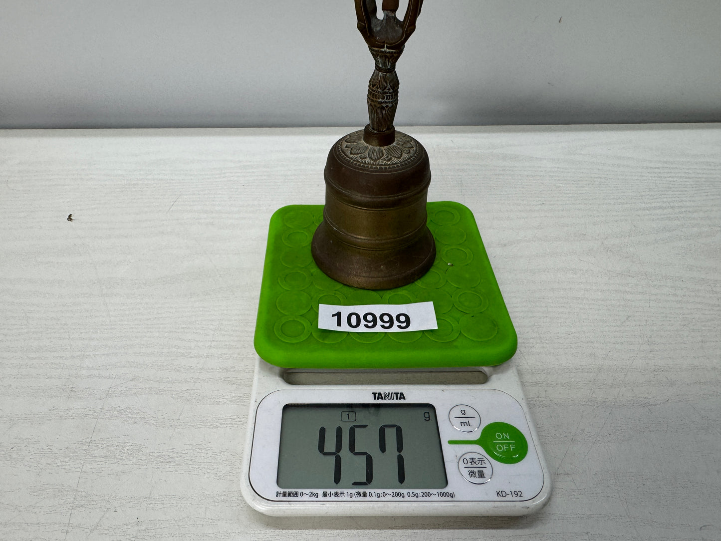 Y10999 Buddhist Altar Equipment Gokorei bell Esoteric Buddhism Japan antique