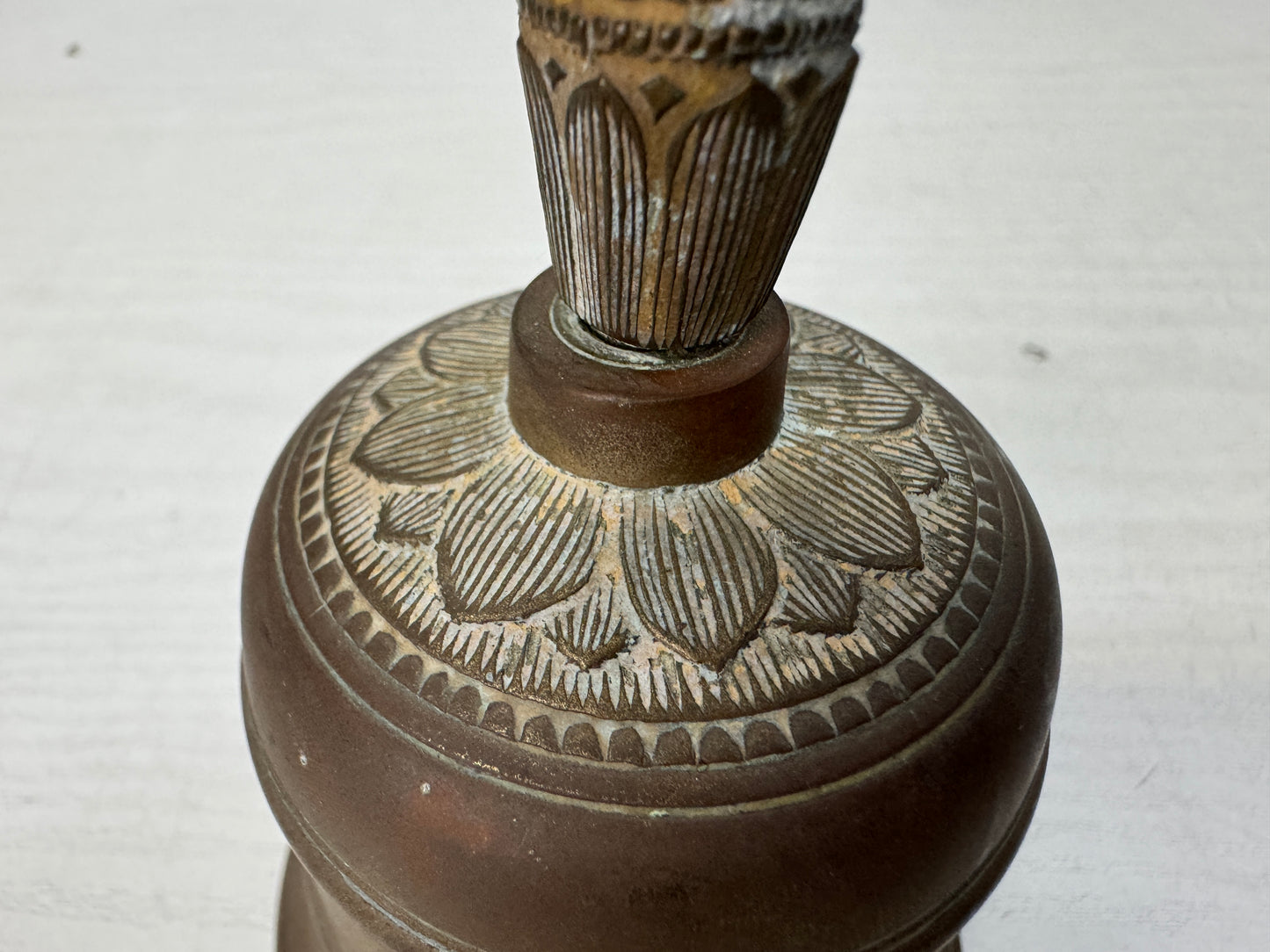 Y10999 Buddhist Altar Equipment Gokorei bell Esoteric Buddhism Japan antique