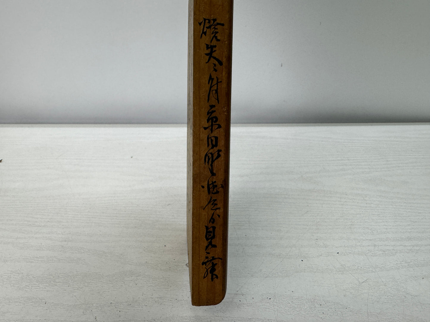 Y11001 ZENIMASU wooden coin measure tool Japan antique old folk implements mingu