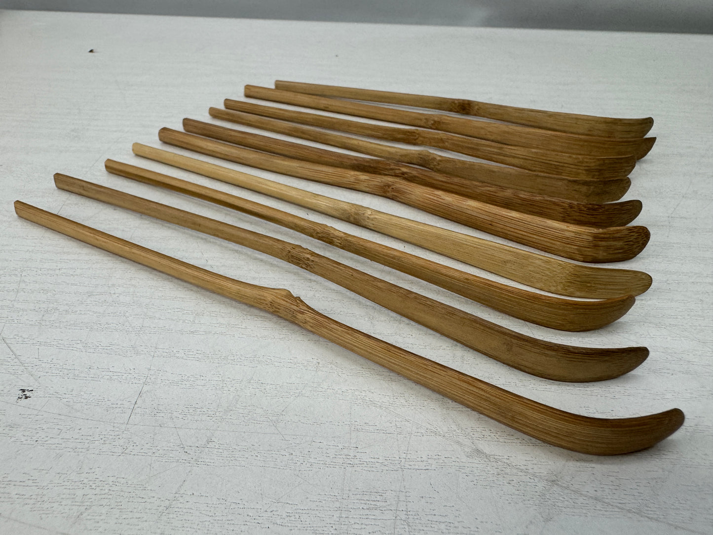 Y11012 CHASHAKU Bamboo tea scoop spoon tube set of 10 Japan antique tea ceremony