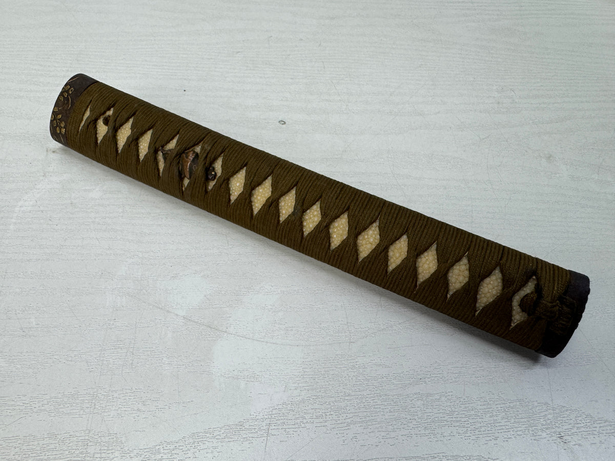 Y11037 TSUKA Japanese long sword accouterment Japan antique Koshirae Katana
