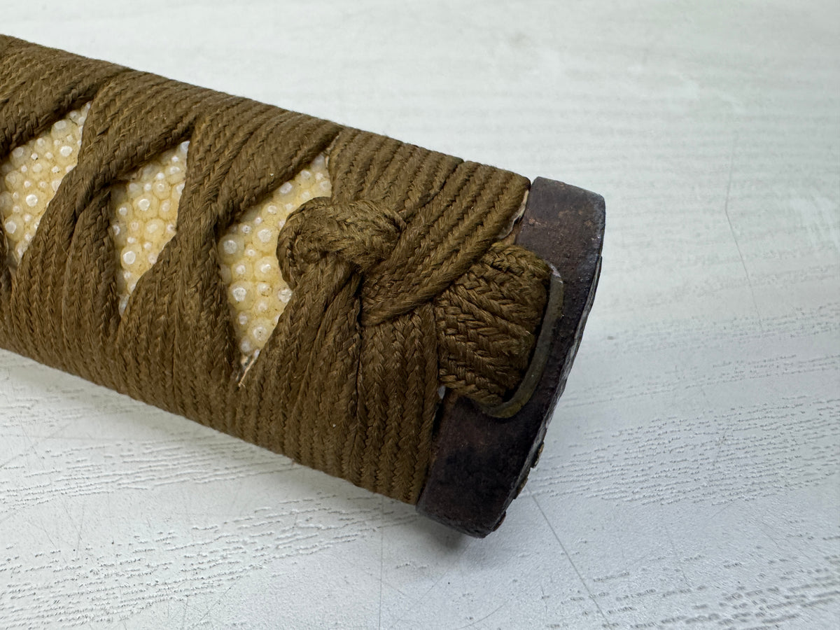 Y11037 TSUKA Japanese long sword accouterment Japan antique Koshirae Katana