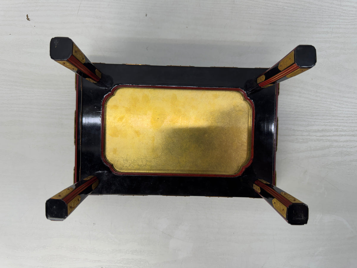 Y11040 Buddhist Altar Equipment Sutra desk table box Wasanjoku Japan antique