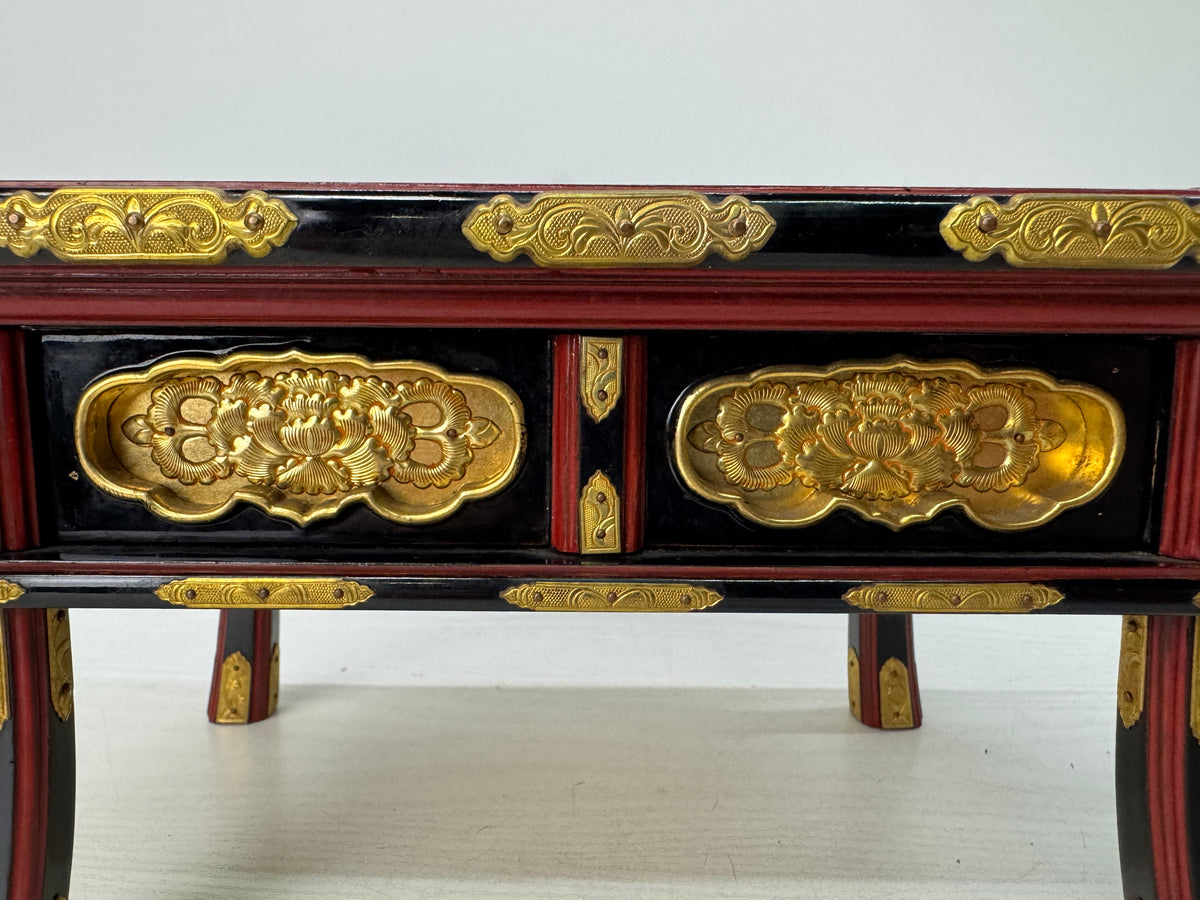 Y11040 Buddhist Altar Equipment Sutra desk table box Wasanjoku Japan antique