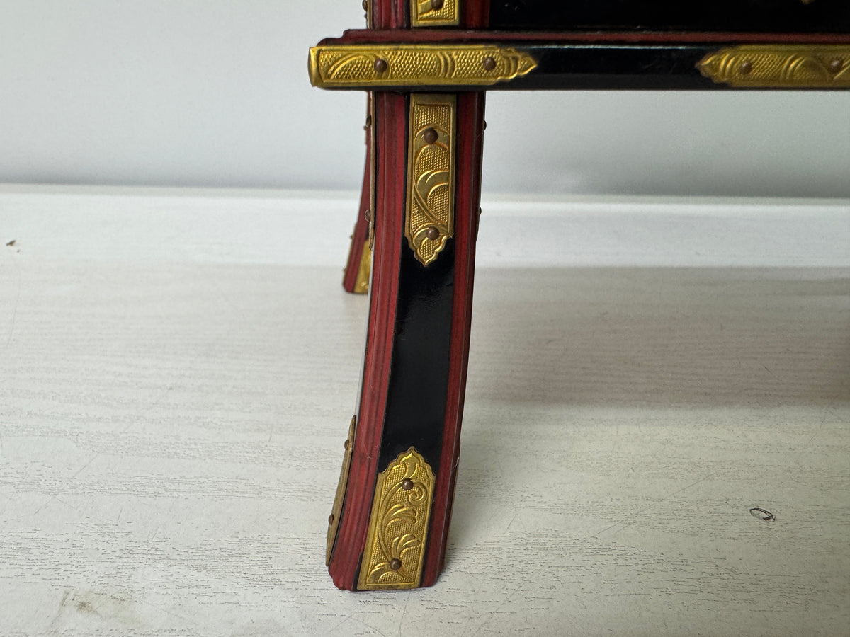 Y11040 Buddhist Altar Equipment Sutra desk table box Wasanjoku Japan antique