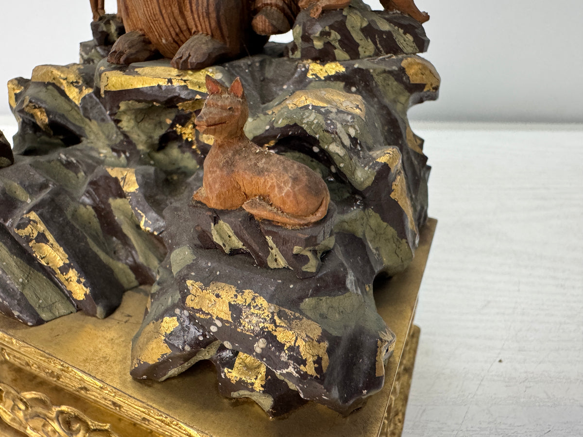 Y11042 STATUE wood carving Dakiniten large figure Japan antique Buddhist art