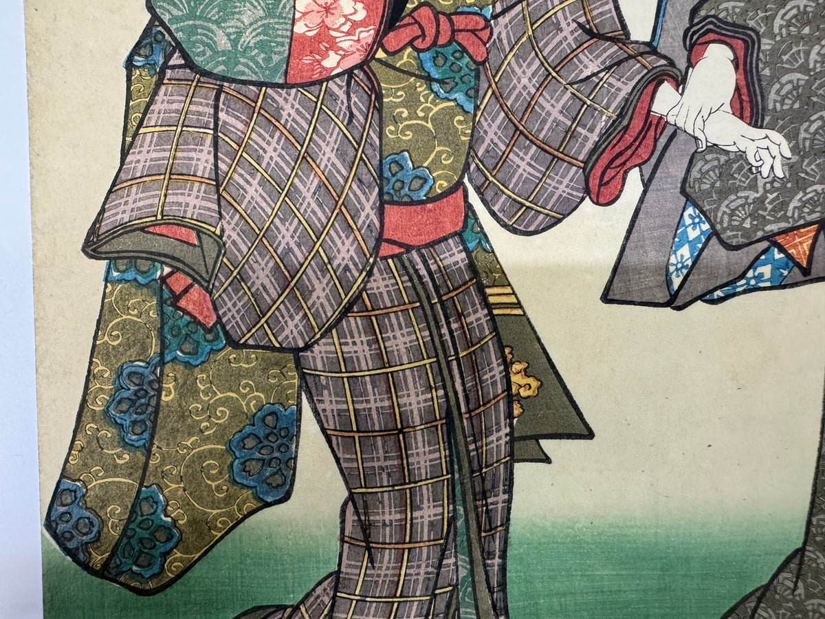 Y11045 WOODBLOCK PRINT Toyokuni Beautiful woman 1 piece Japan antique Ukiyoe