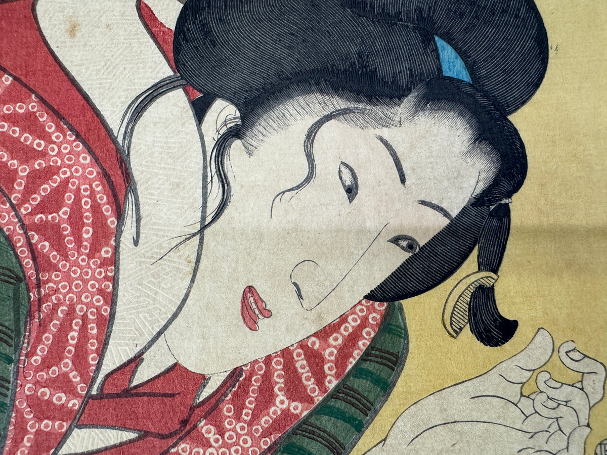 Y11046 WOODBLOCK PRINT Kuniyoshi Sankai Aizu Zue 1 piece Japan antique Ukiyoe