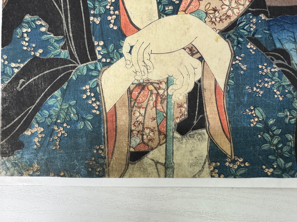 Y11047 WOODBLOCK PRINT Kuniyoshi Mitate Junishi  1 piece Japan antique Ukiyoe